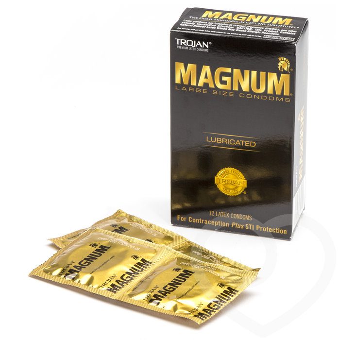 Trojan Magnum Large Condoms (12 Pack) - Trojan