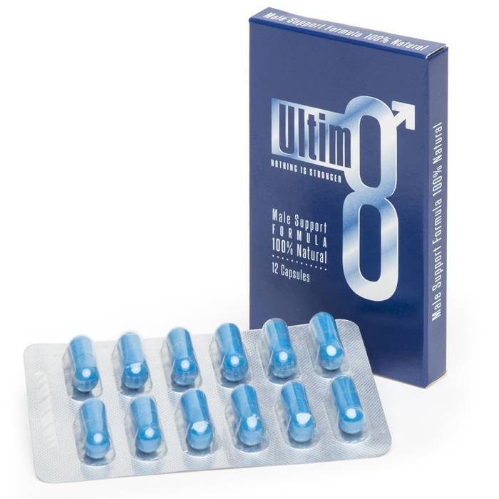 Ultim8 Blue Sexual Support Formula for Men (12 Capsules) - Unbranded