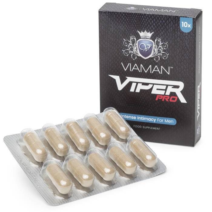 Viaman Viper Pro Intense Intimacy Supplements for Men (10 Capsules) - Unbranded