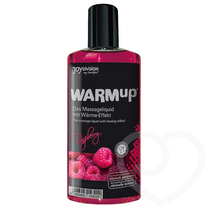 Warming Raspberry Flavoured Massage Lubricant 150ml - Unbranded