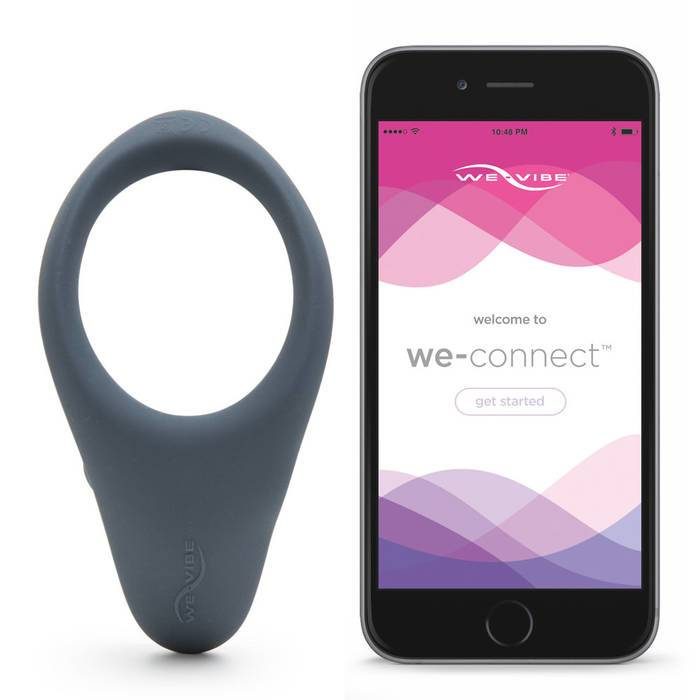 We-Vibe Verge App Controlled Vibrating Cock Ring with Perineum Massager - We-Vibe
