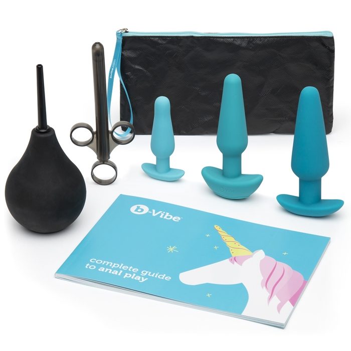 b-Vibe Rechargeable Anal Training and Education Butt Plug Set (5 Piece) - B-Vibe