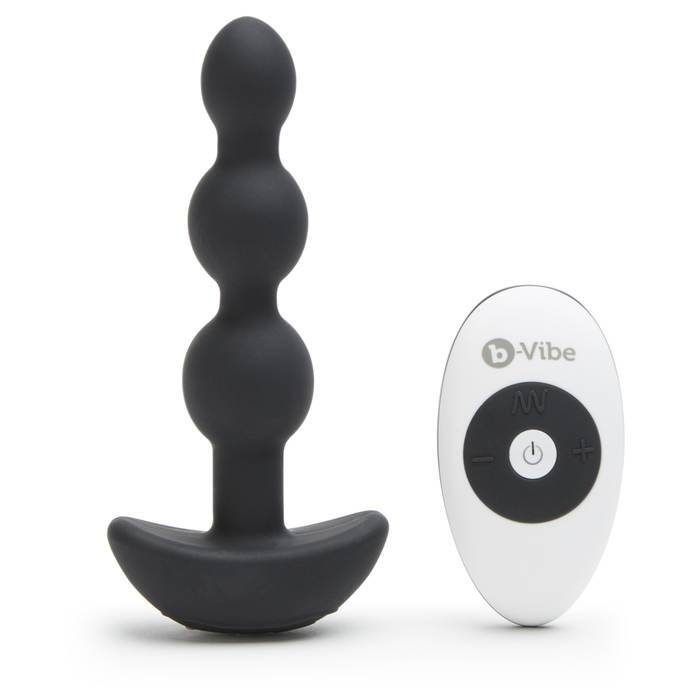 B-Vibe Triplet Rechargeable Remote Control Vibrating Anal Beads - B-Vibe