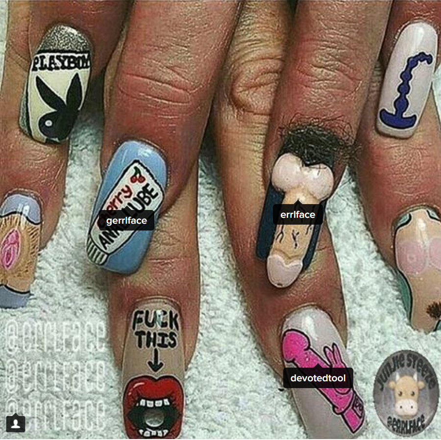 sex-toy-penis-nails-manicure